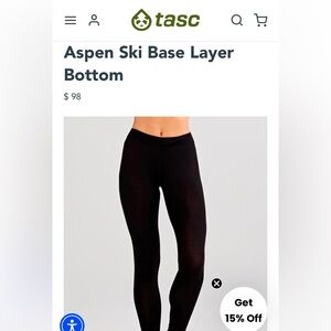 NWT Tasc Performance Wool leggings, women’s size large!